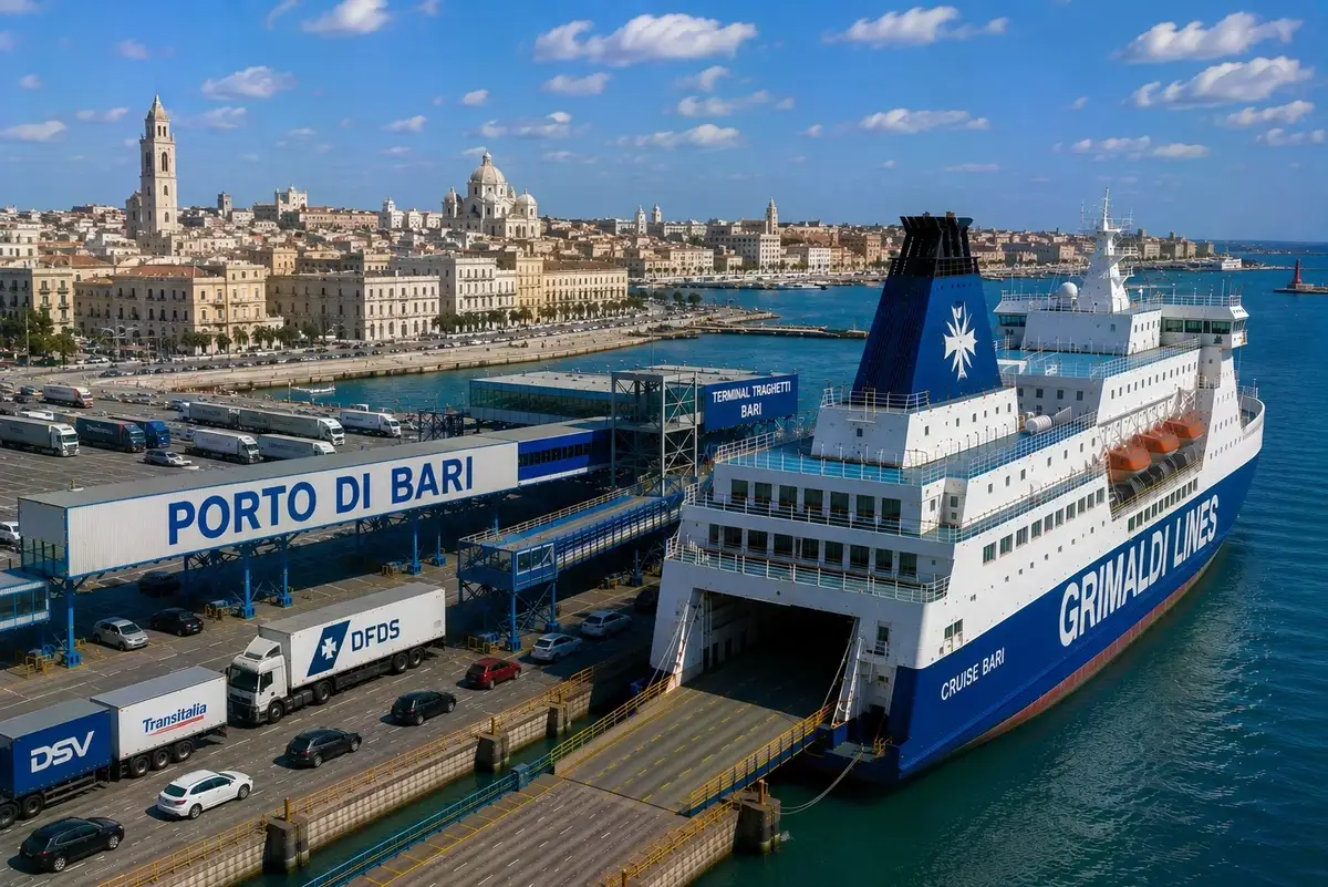Bari fergehavn i sørlige Italia