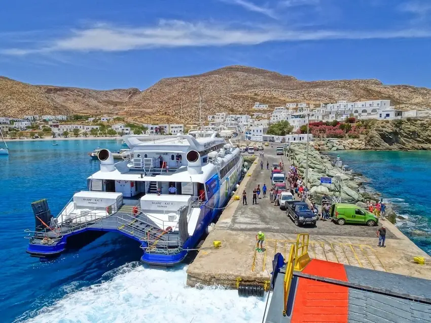 Folegandros – fergereisemål