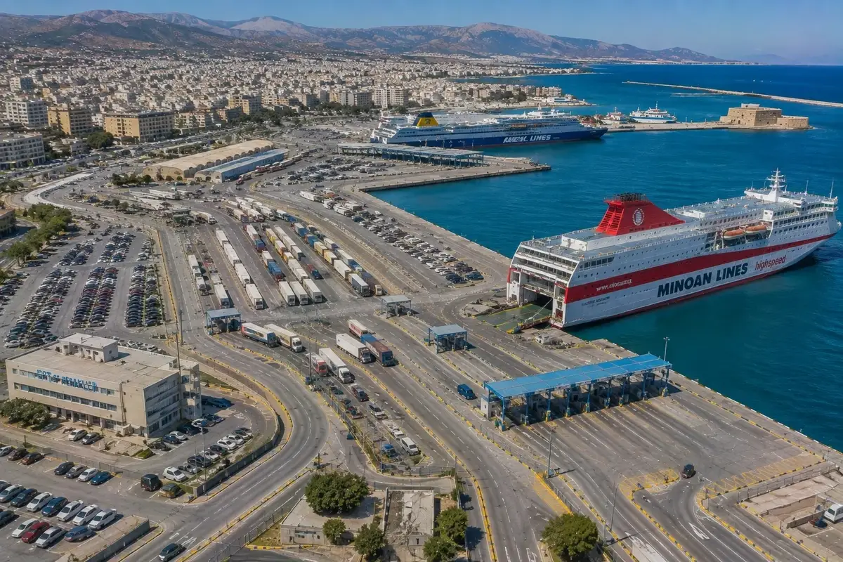 Fergereise og havneinformasjon for Milos–Heraklion