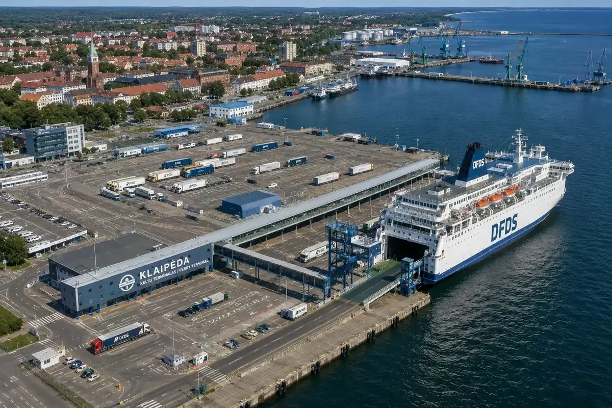 Fergehavnen i Klaipėda, Litauen