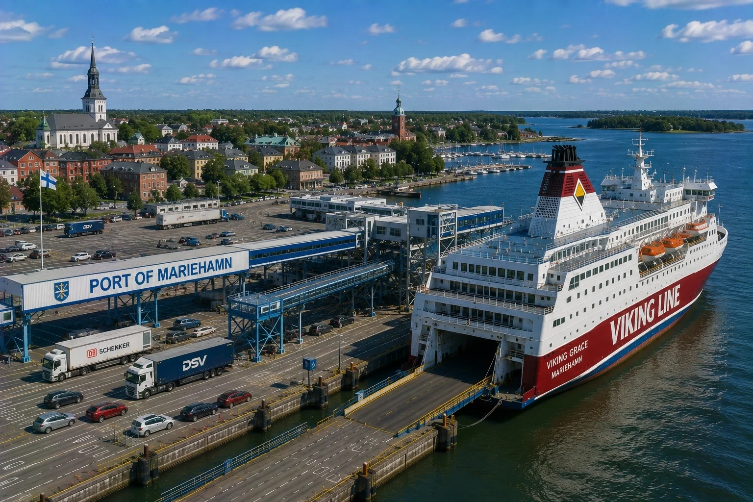 Fergereise og havneinformasjon for Stockholm–Mariehamn
