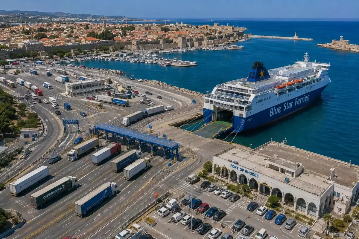 Fergereise og havneinformasjon for Pireus–Rhodos