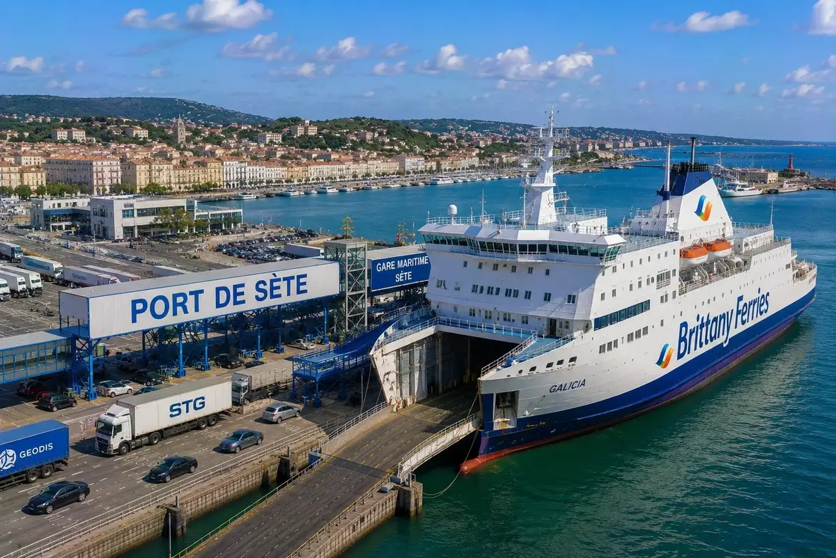 Sète fergehavn i sørlige Frankrike