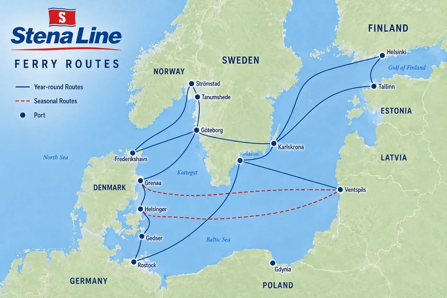 Stena Line – fergeselskap og reiseguide