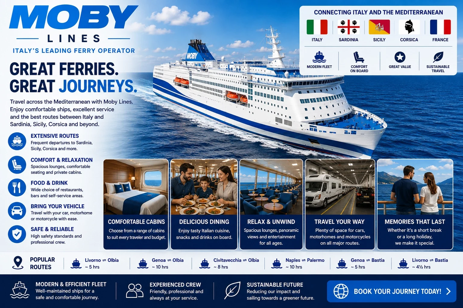 Moby Lines – fergeselskap og reiseguide