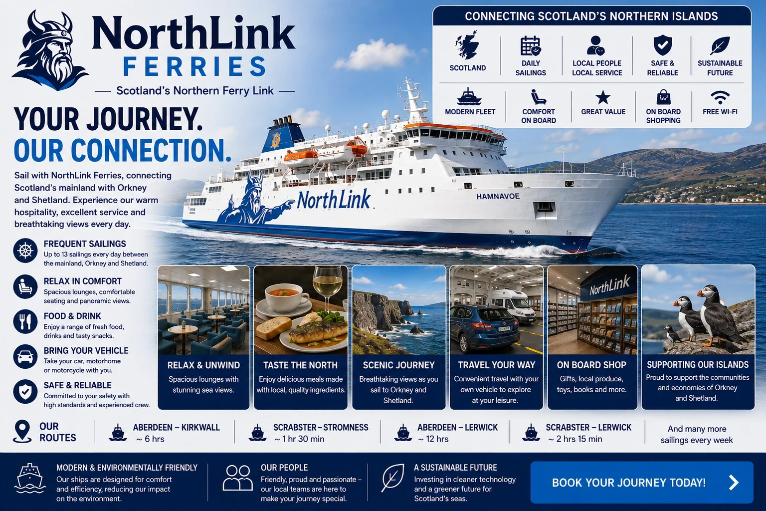 NorthLink Ferries – fergeselskap og reiseguide
