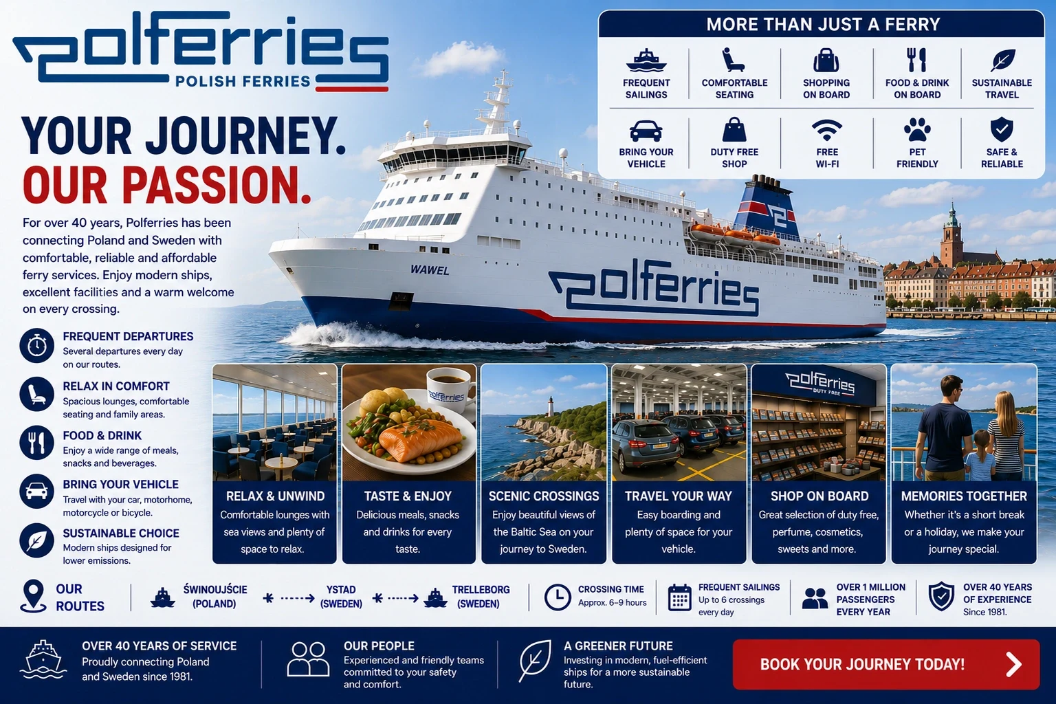 Polferries – fergeselskap og reiseguide