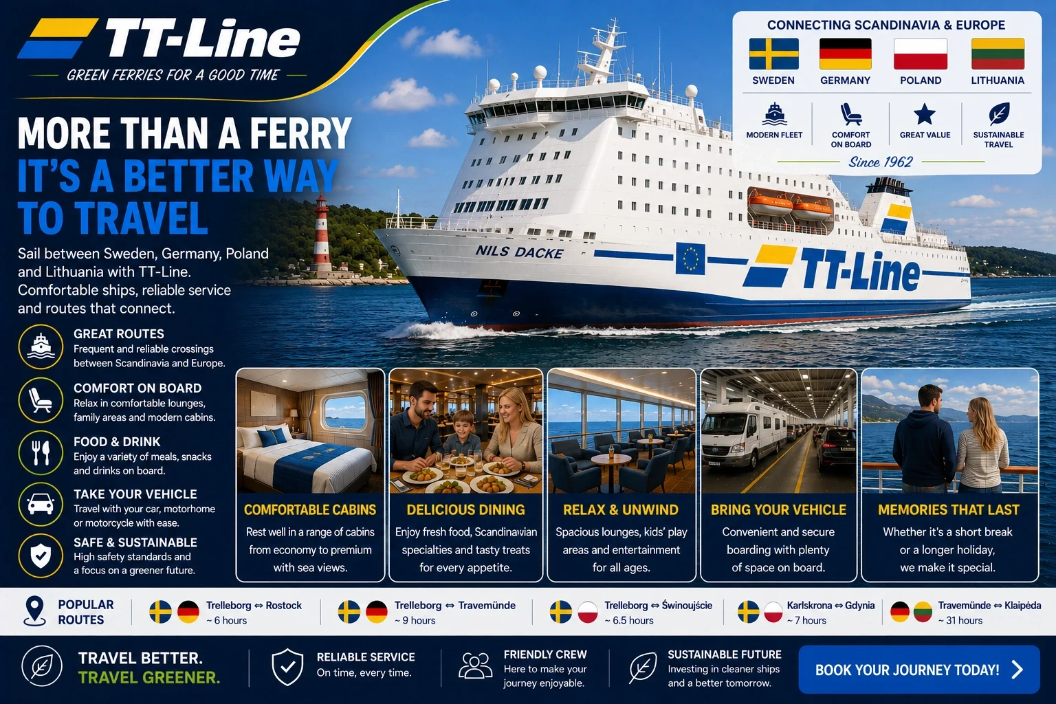 TT-Line – fergeselskap og reiseguide